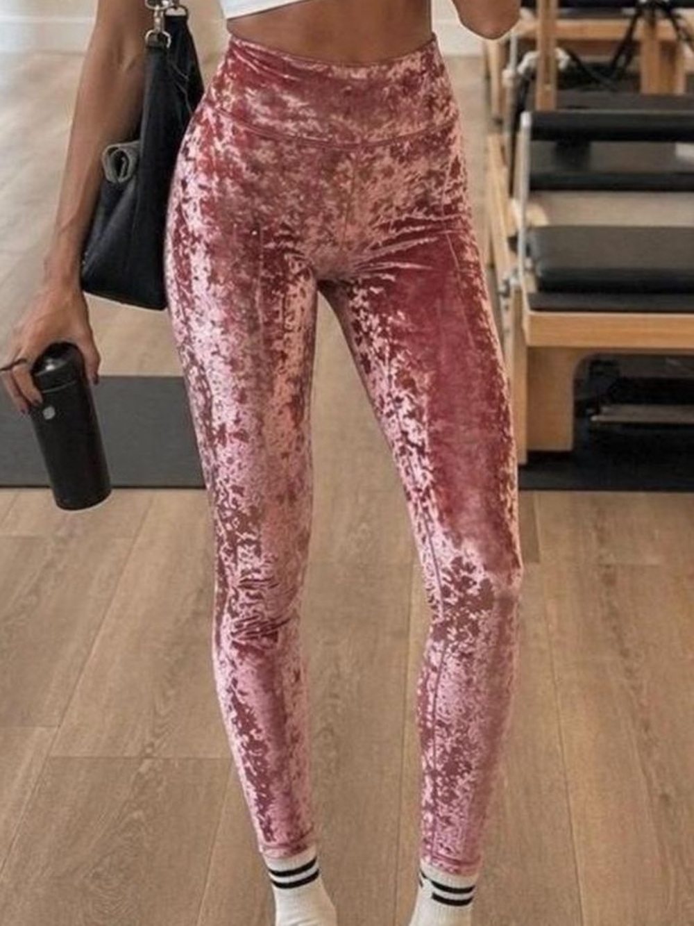 Lululemon Wunder Lounge High-Rise Tight 28" Crushed Velvet Soft Cranberry